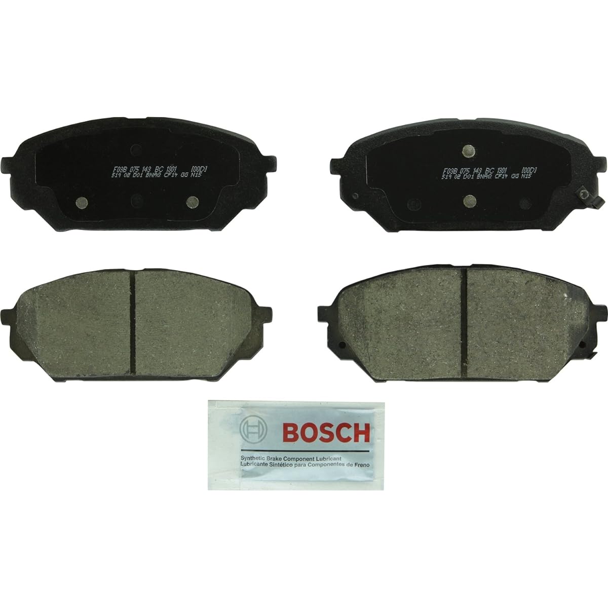 BOSCH BC1301 QUIETCAST Premium Ceramic Disc Brake Pad Set 2007-2012 Hyundai Bellacles Front