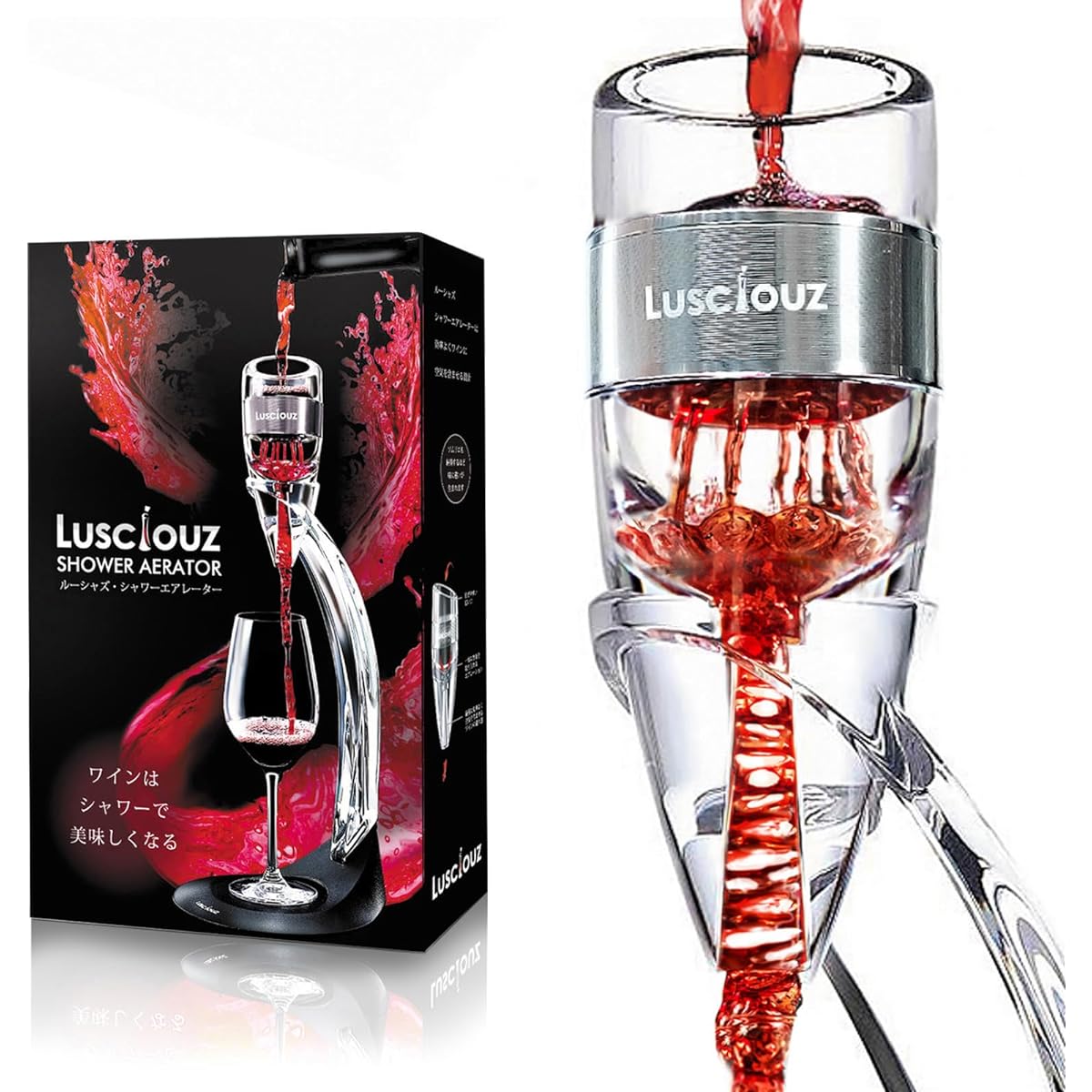 LUSCIOUZ Shower Aerator [Decanter without decanter] Wine Aerator S1