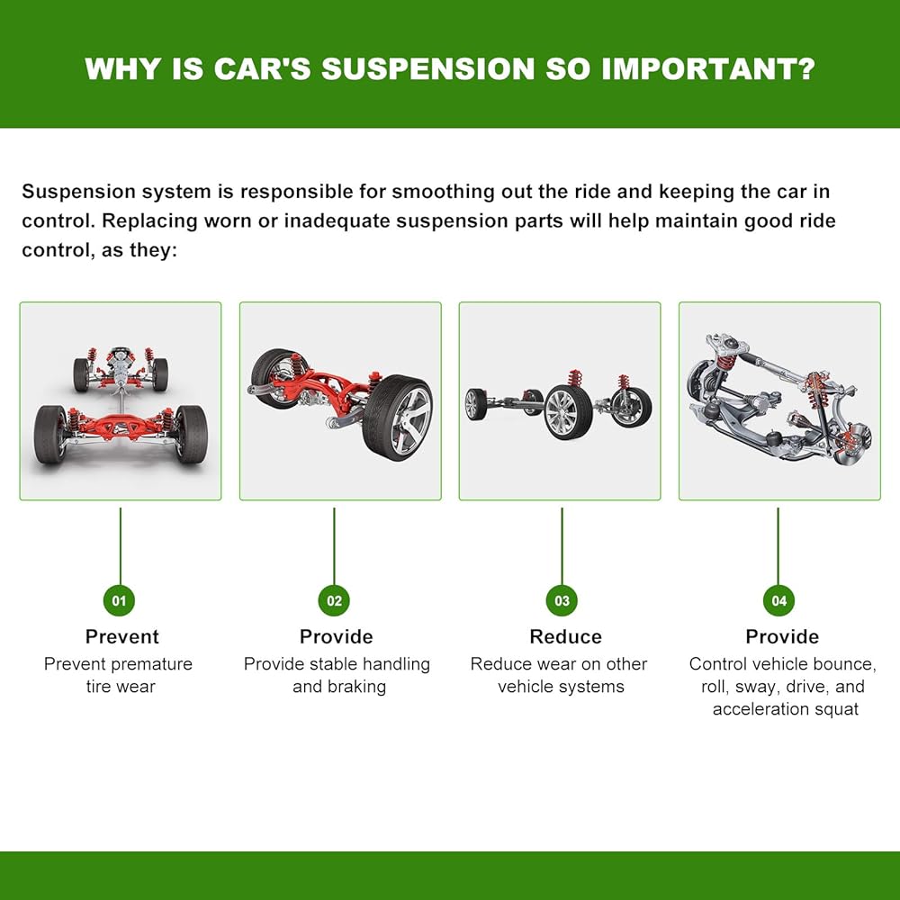 SciToo Suspension Kit 2 Points Front Swaver Link 2008-2013 Volvo C30 2006-2013 Volvo C70 2004-2011 Volvo S40 2013-2014 Ford C-Max 2013-2015 Escape 2012-2014 Ford Focus 2012-2013 Mazda 3 K80880 Mazda 3 K80880