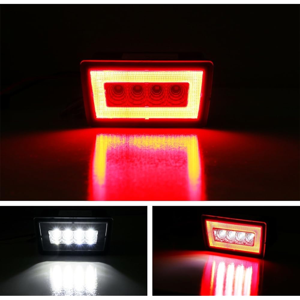 IJDMTOY Smoke Lens 3-In-1 Full LED LED Rear Fog Light Kit Subaru Impreza WRX/STI or Crostrek Compatible Tail/Brake Land Lump Backup Retor Light Wire Harness & Installation Bracket