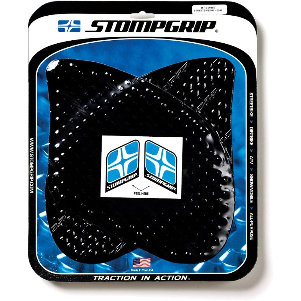 STOMPGRIP Traction Pad Tank Kit VOLCANO Black GSX1300R HAYABUSA (02-12) 55-4009B