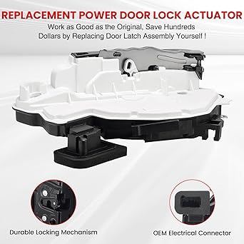 SYERAL Door Lock Actuator Front Left Latch Lock 5K1837015E 6rd837015A Front Left Powered Alatz 2015 VW Bettle E-GOLF GTI Jetta Passat