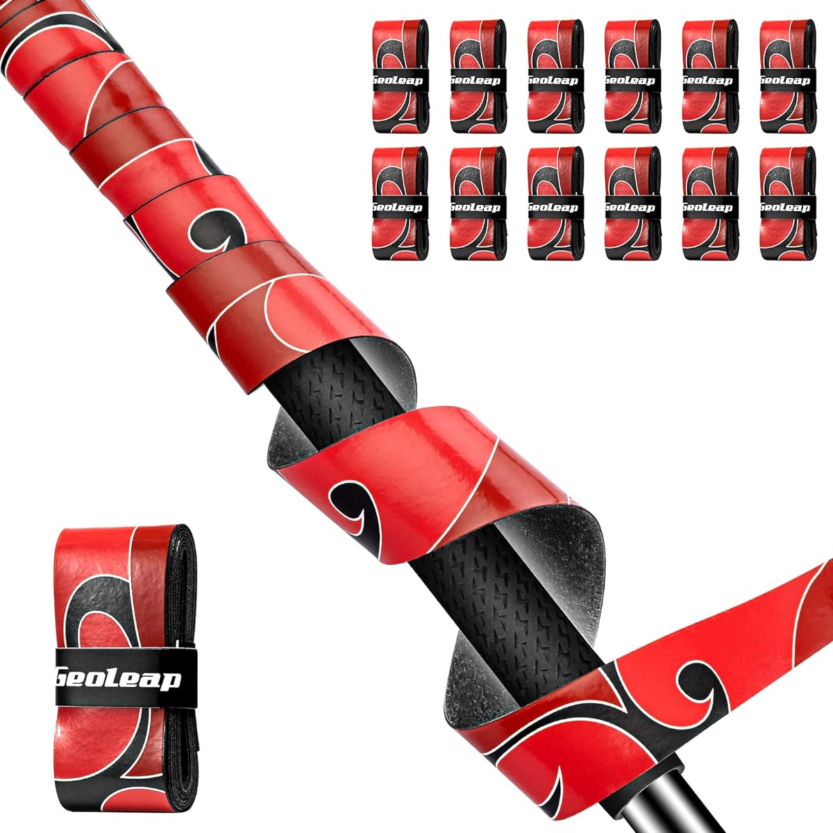 Geoleap golf grip tape (sets of 3 or 12)—soft polyurethane tape is a more convenient solution for changing grips and is absorbent and non-slip