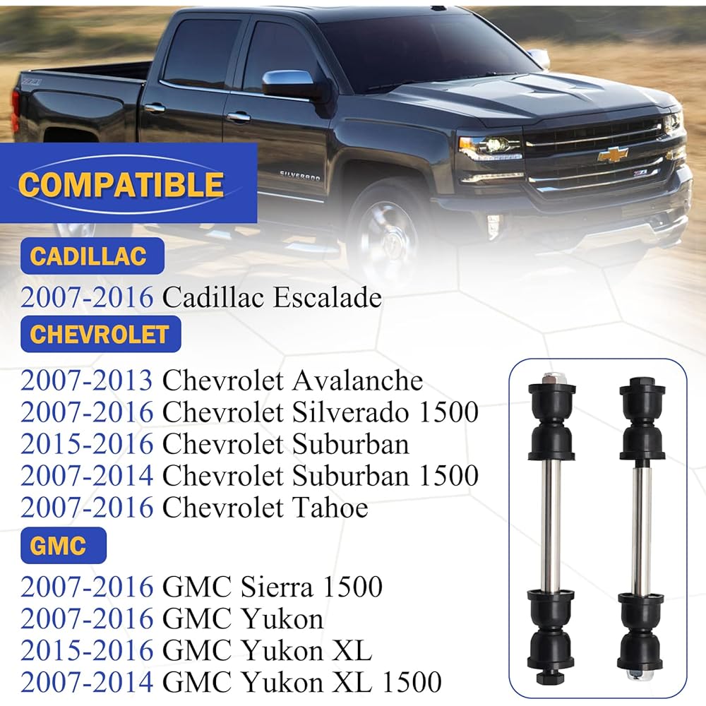 K700432 Front Stabilizer Swaver Endink 2007-2016 Chevrolet Sylvarad 1500 Avarante Taho Subarban/GMC Sierra Ukon/Cadillac Escalade K700538