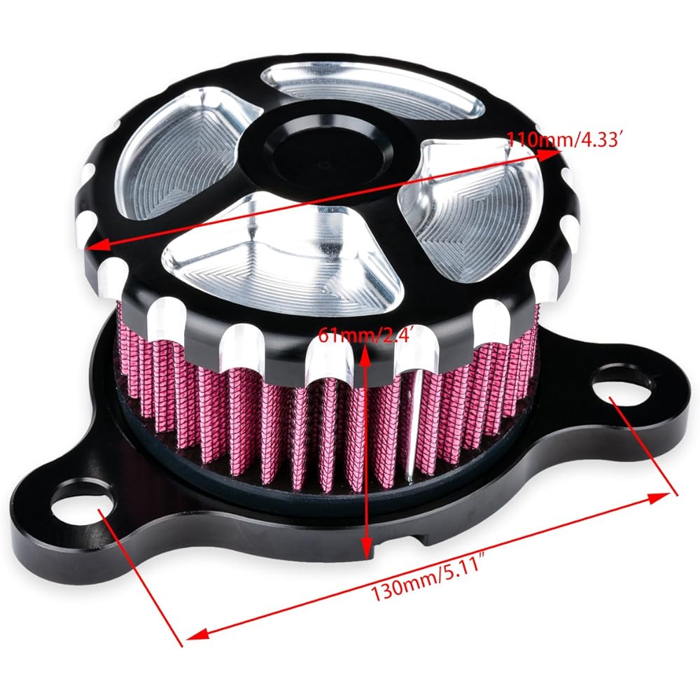 NATGIC Motorcyvies A Cleaner Kit HARLEY SPORTSTER XL883 XL1200 48 48 2004-2014