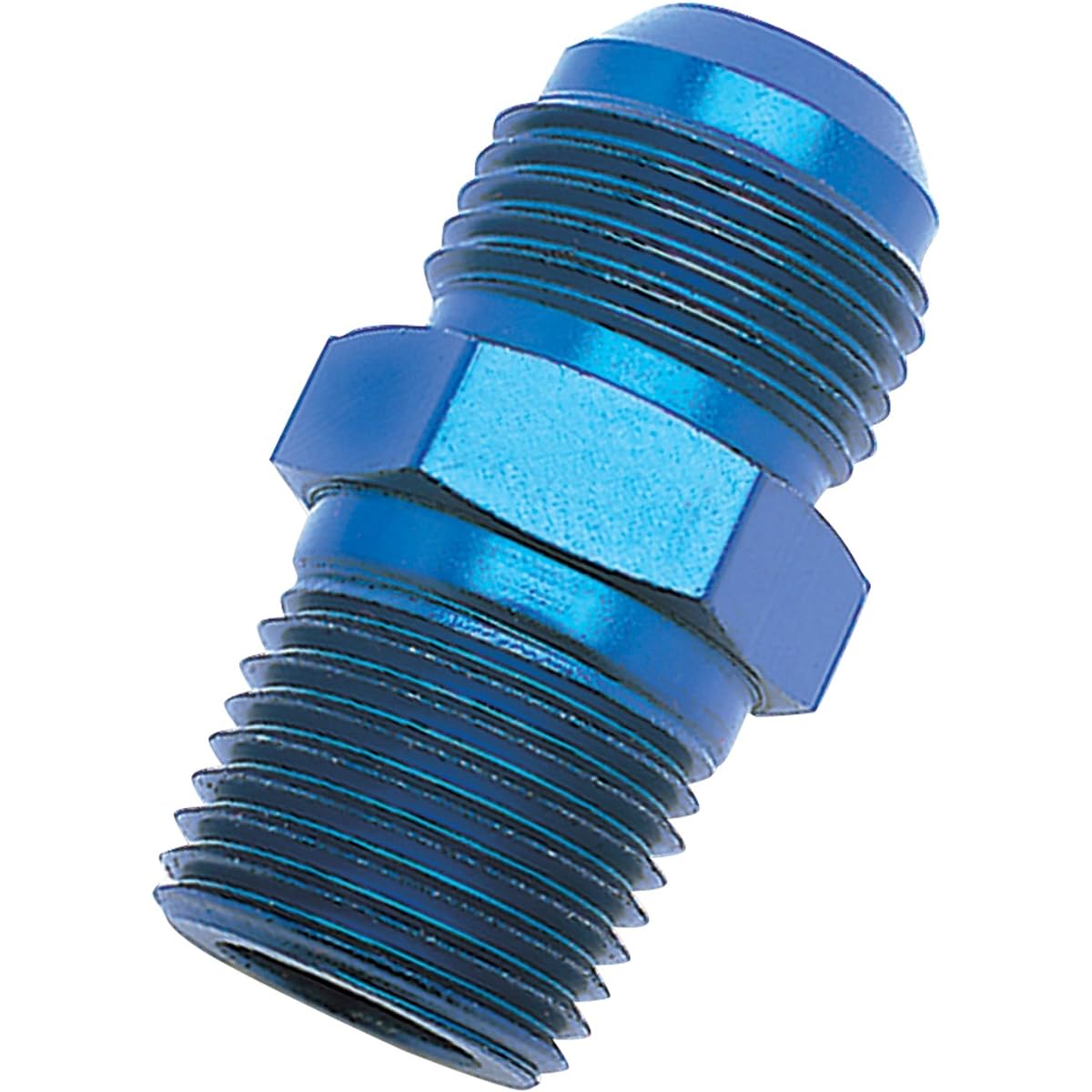 RUSSELL 660500 Blue Exploring Aluminum oxide -10 AN flare 1/2 inch pipe straight adapter