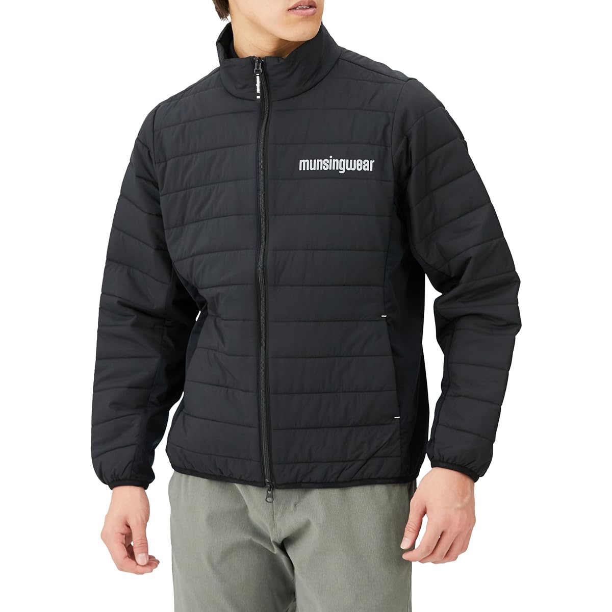 [Munsingwear] Full Zip Blouson [ENVOY] Heat Navi Heat Storage Water Repellent Insulation Cold Protection Lightweight Golf MEMWJK05 Men's