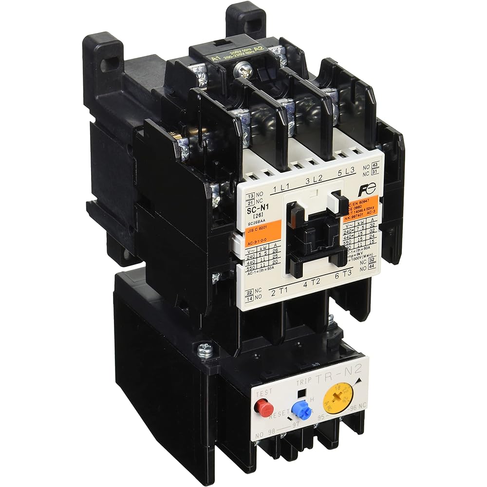 Fuji Electric standard electromagnetic switch without case cover SW-N1-200V-5.5KW-AC200V