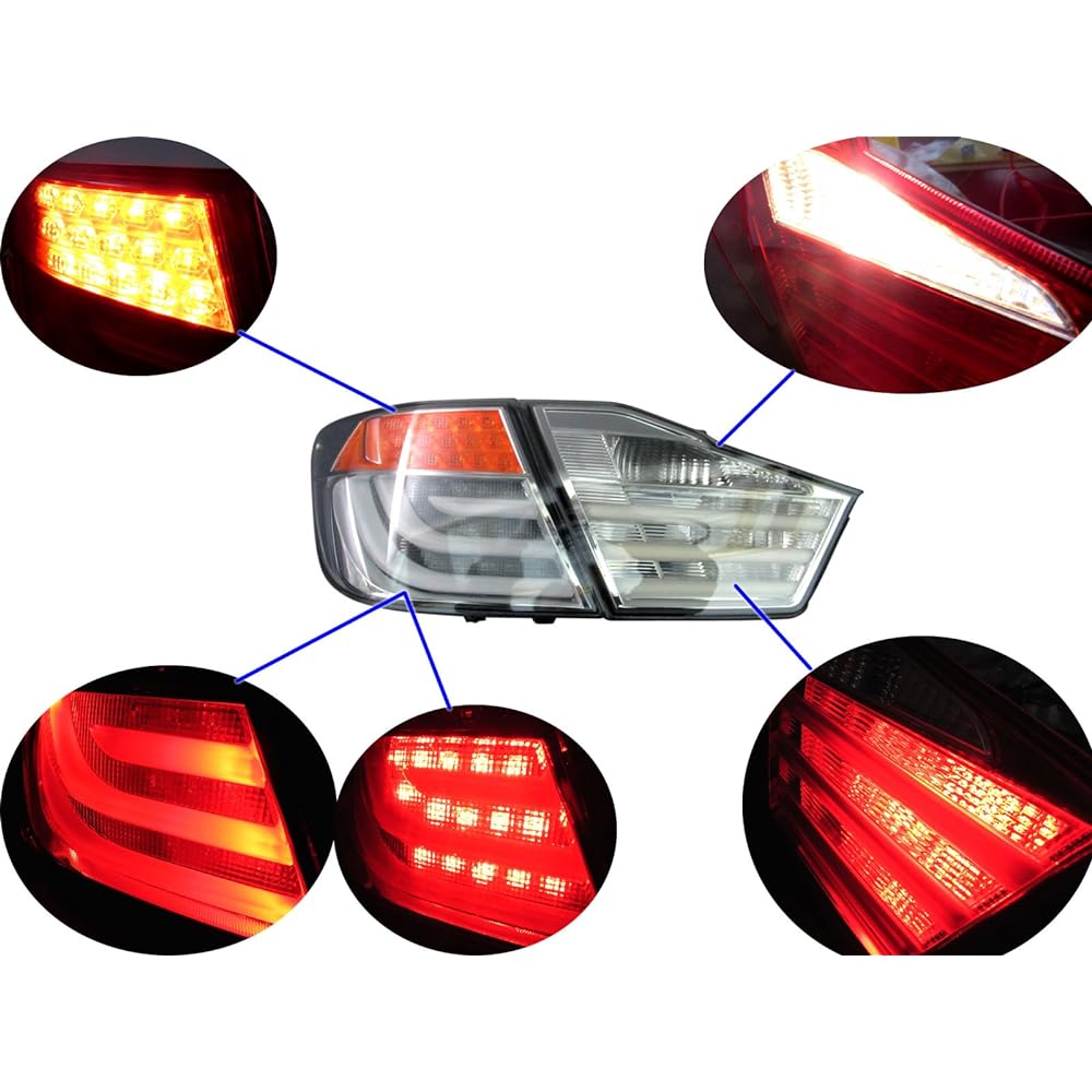 BRIGHTZ Camry AVV50 Early Fiber LED Tail Light B Type Black [TAIL-H-025] AVV V50 50 Camry Hybrid Camry Hybrid Hybrid Hybrid 23463