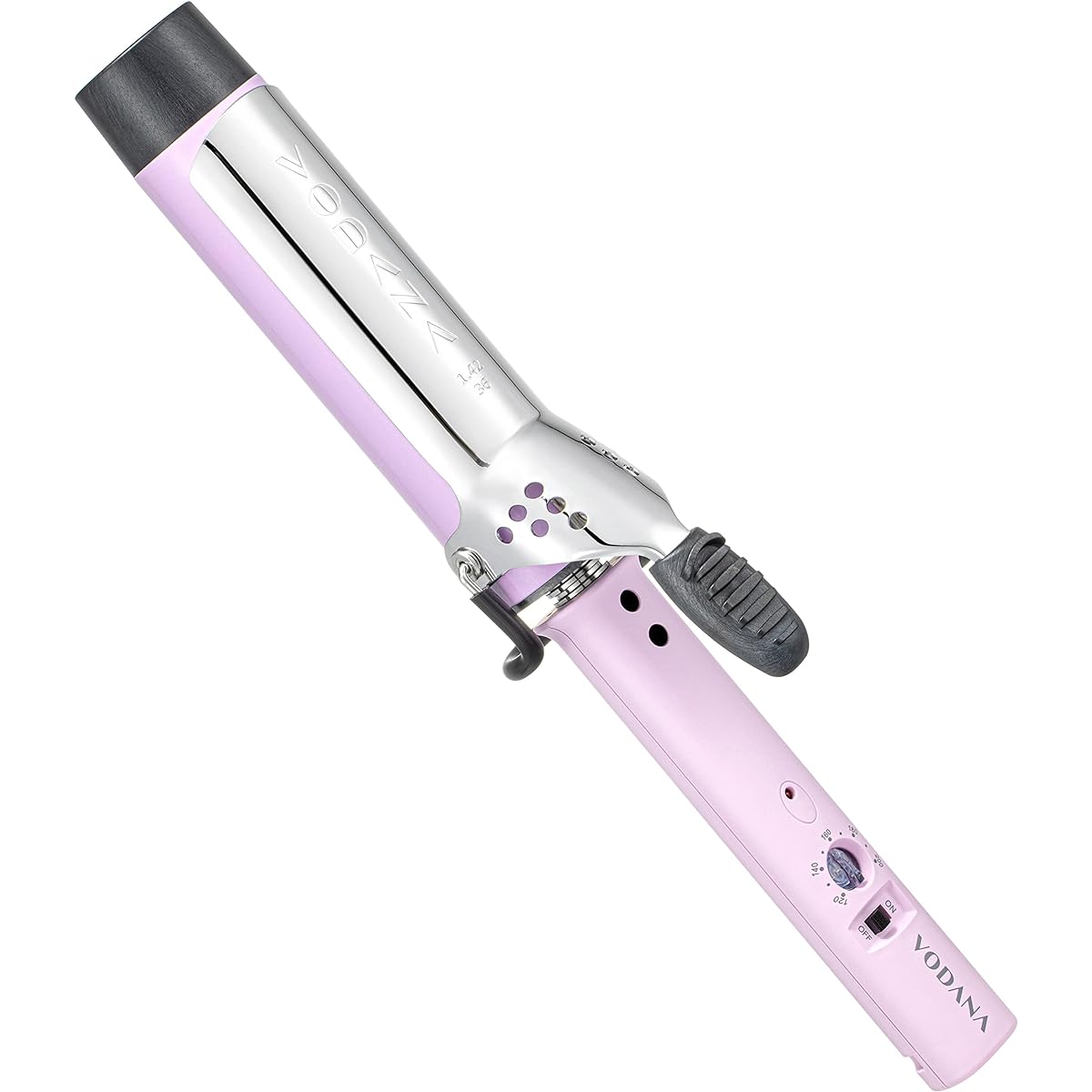 VODANA Glam Wave Curling Iron [Japanese Genuine Product] [Japanese Specification Plug] Wave Iron Yoshinmori Waist Curling Goddess Hair Korean Style Hair Minimized Damage (36mm, Violet)
