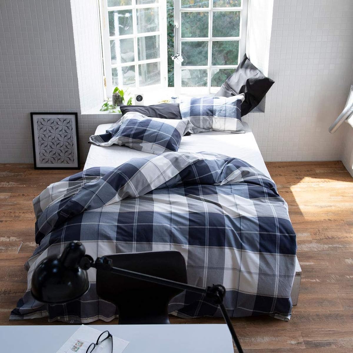 Fab the Home Duvet Cover Navy 150 x 210cm Across FH121178-310