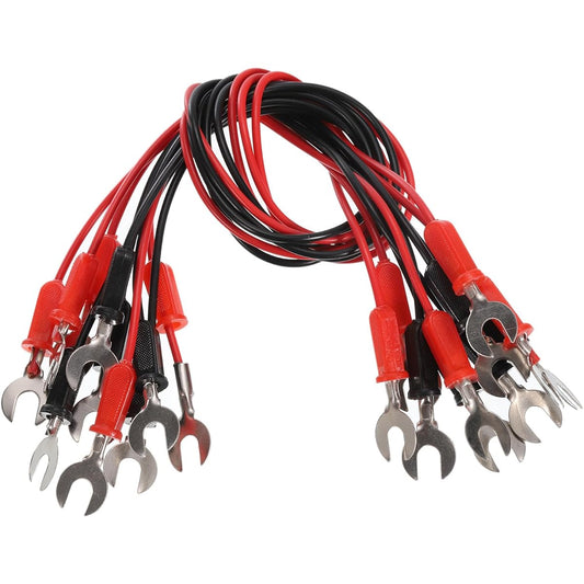 PATIKIL 15" Double U Interconnect Circuit Cable 40 Pieces Physics Laboratory Test Electrical Connection Cable for Physics Laboratory Experiment Education