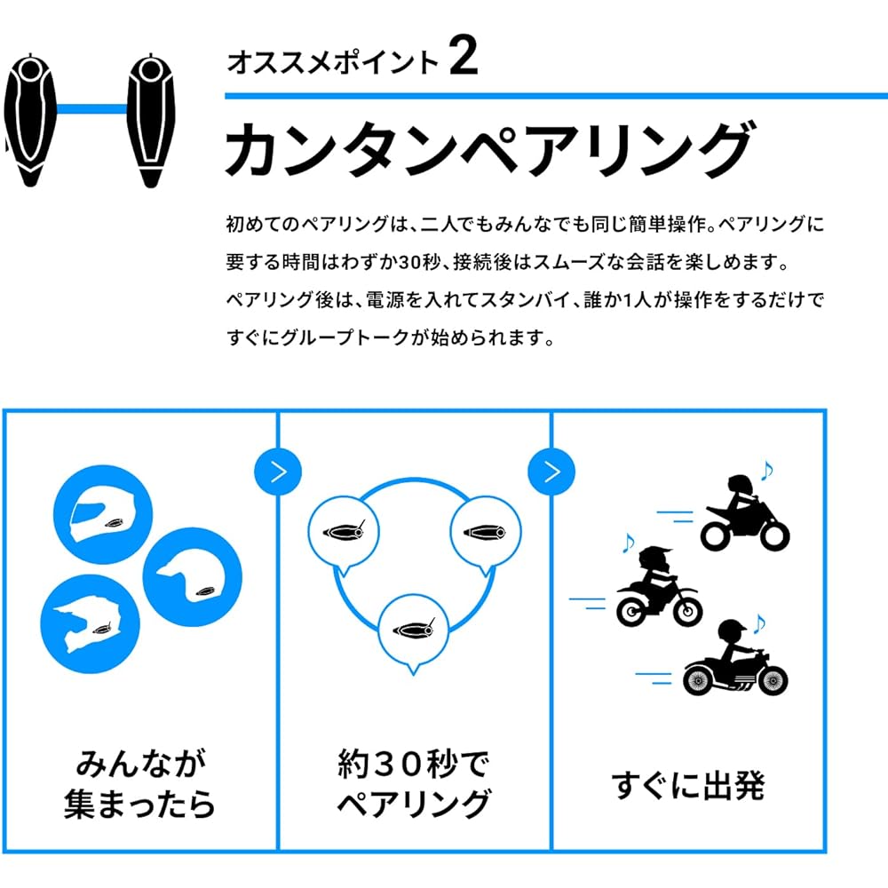 SYGN HOUSE B+COM SB6X Bluetooth Intercom Single Unit 00080215