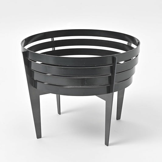 [Joyfactory] JOY Kurokawa Bonfire Stand [IS-17] Made in Japan with Storage Bag/Trivet, Assembly Type, Compact, Diameter 38cm, Barbecue Stove, Smart Grill, Fire Grill, Bonfire Stand, Open Fire Cooking, Outdoor BBQ, Camping, Grill Ring, Round, Rugged, Blac