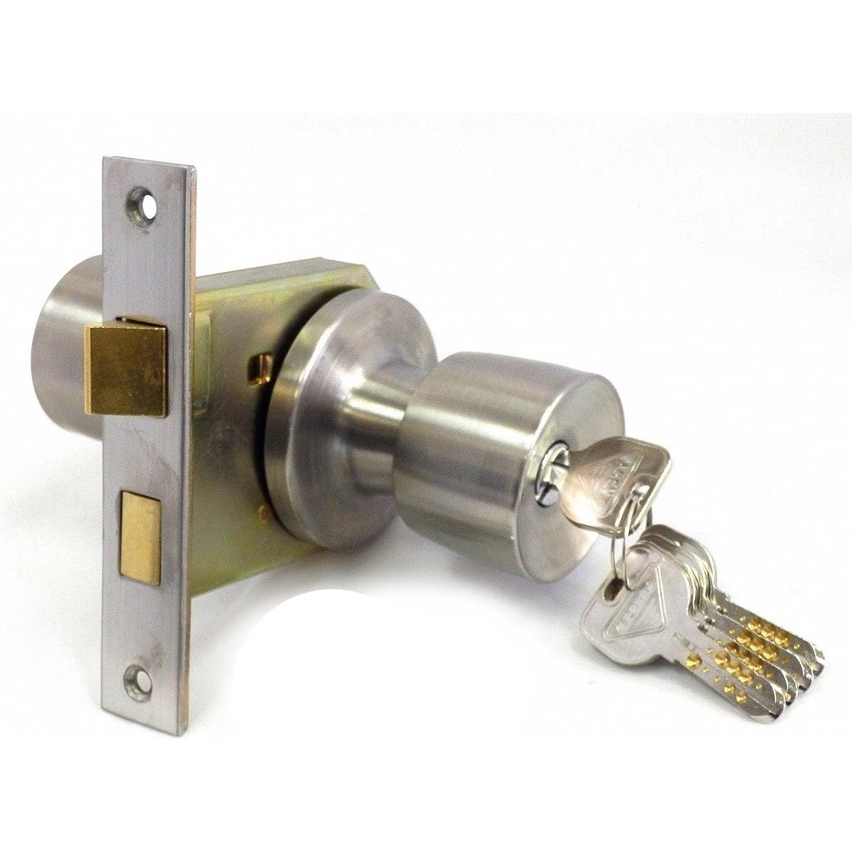 AGENT Dimple Key Replacement Lock Back Set 64mm/Round Seat Diameter 65mm GMD-4000 Silver