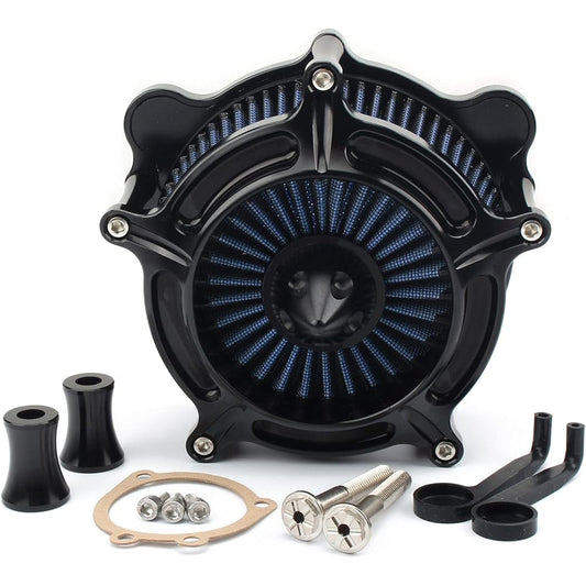 Motorcycle Air Cleaner Intake Filter Kit for Harley Twin Cam EVO Dyna 1999-2017 Touring Road King Electra Glide Road Glide 1993-2007 Softail