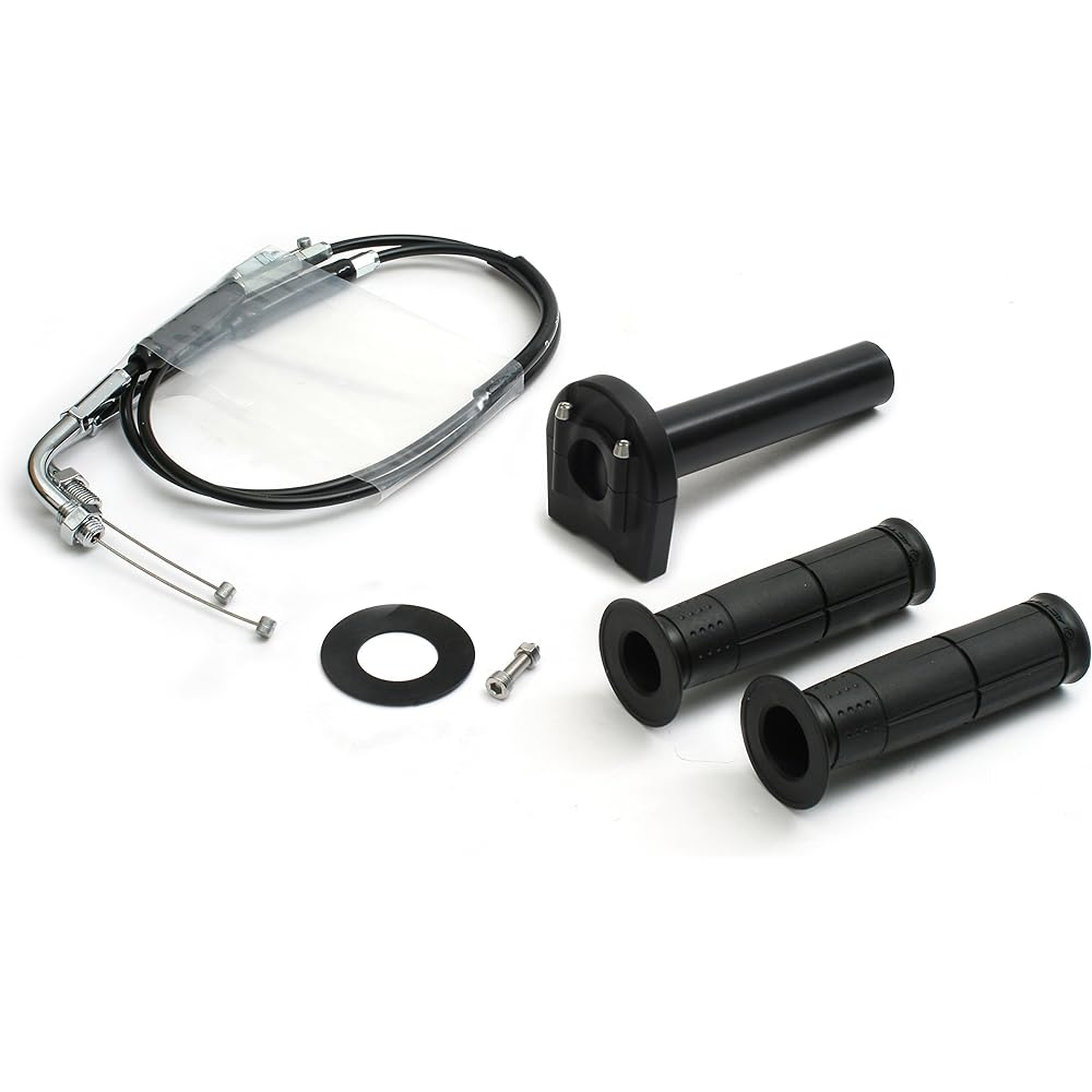 ACTIVE Vehicle specific throttle kit TYPE-3: Gunmetal (winding φ32/stainless steel fittings) [ZX-10R('06-'07)/Ninja250R('08-'12)] 1067080SU