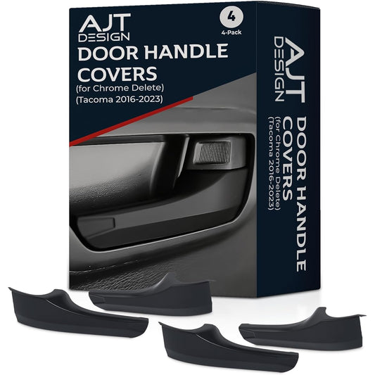 AJT DESIGN car door handle cover Toyota takoma (2016-2023) Chrome deletion door handle cover ABS plastic front & back interior card A handle cover snap-on black US