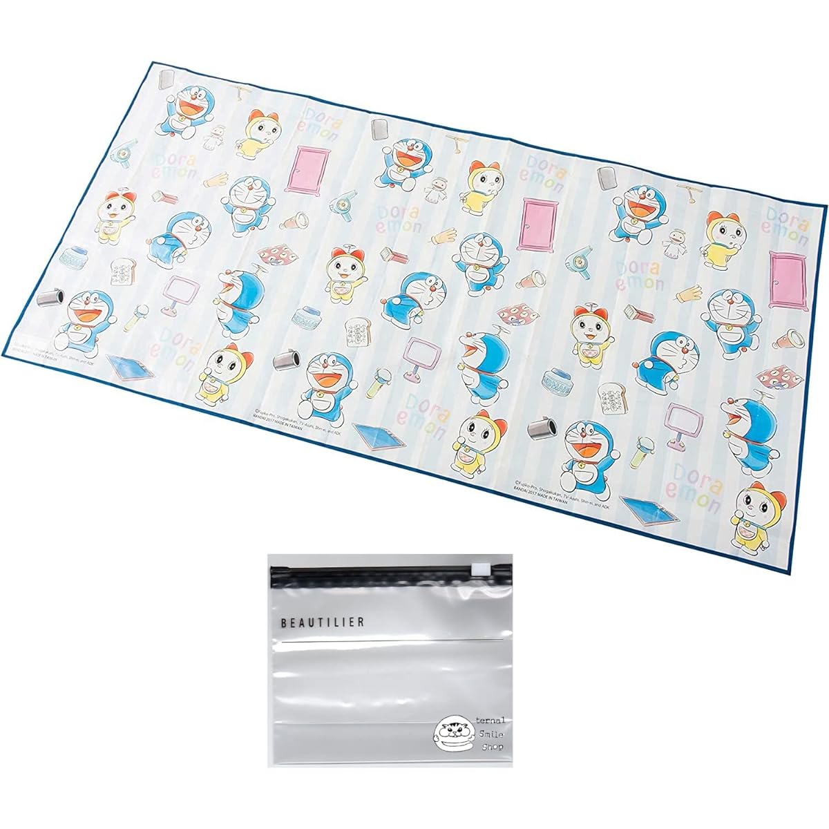 Doraemon Leisure Sheet L for 2~3 People 90 x 180cm Leisure Mat Folding Set (Leisure Sheet, Slider Bag)