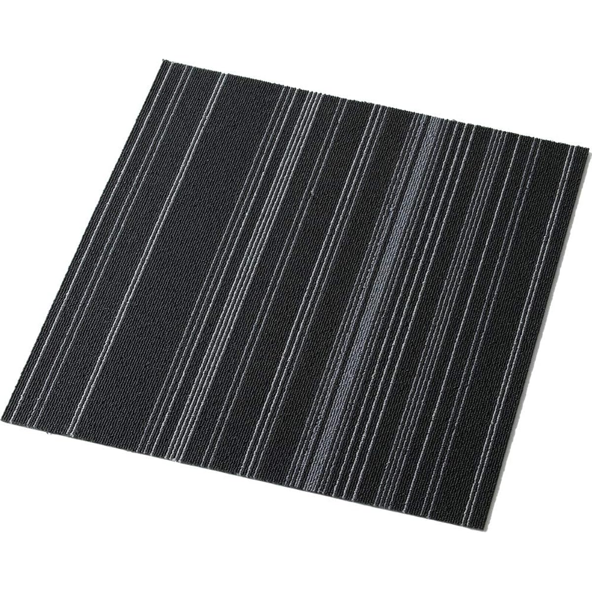 [Set of 20] Iris Plaza Tile Carpet Pile Fabric 50 x 50cm Border Gray Soundproof Washable TKP-PP50
