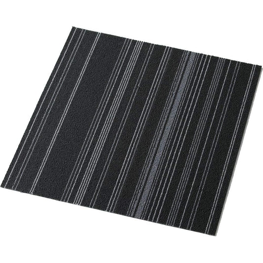 [Set of 20] Iris Plaza Tile Carpet Pile Fabric 50 x 50cm Border Gray Soundproof Washable TKP-PP50
