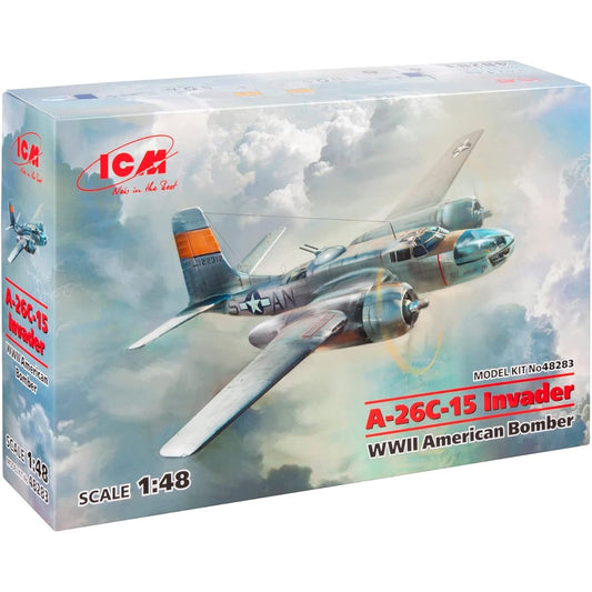 ICM 1/48 World War II US Army A-26C-15 Invader Plastic Model 48283