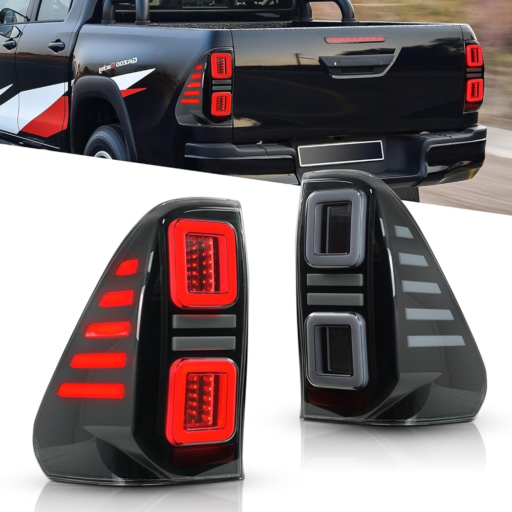 Archaic Toyota Hilux GUN125 Tail Lamp All LED Light Smoke Flowing Turn Signal Equipped with Opening Ceremony Genuine Replacement Left and Right 2 Piece Set September 2017 ~up taillights for toyota hilux