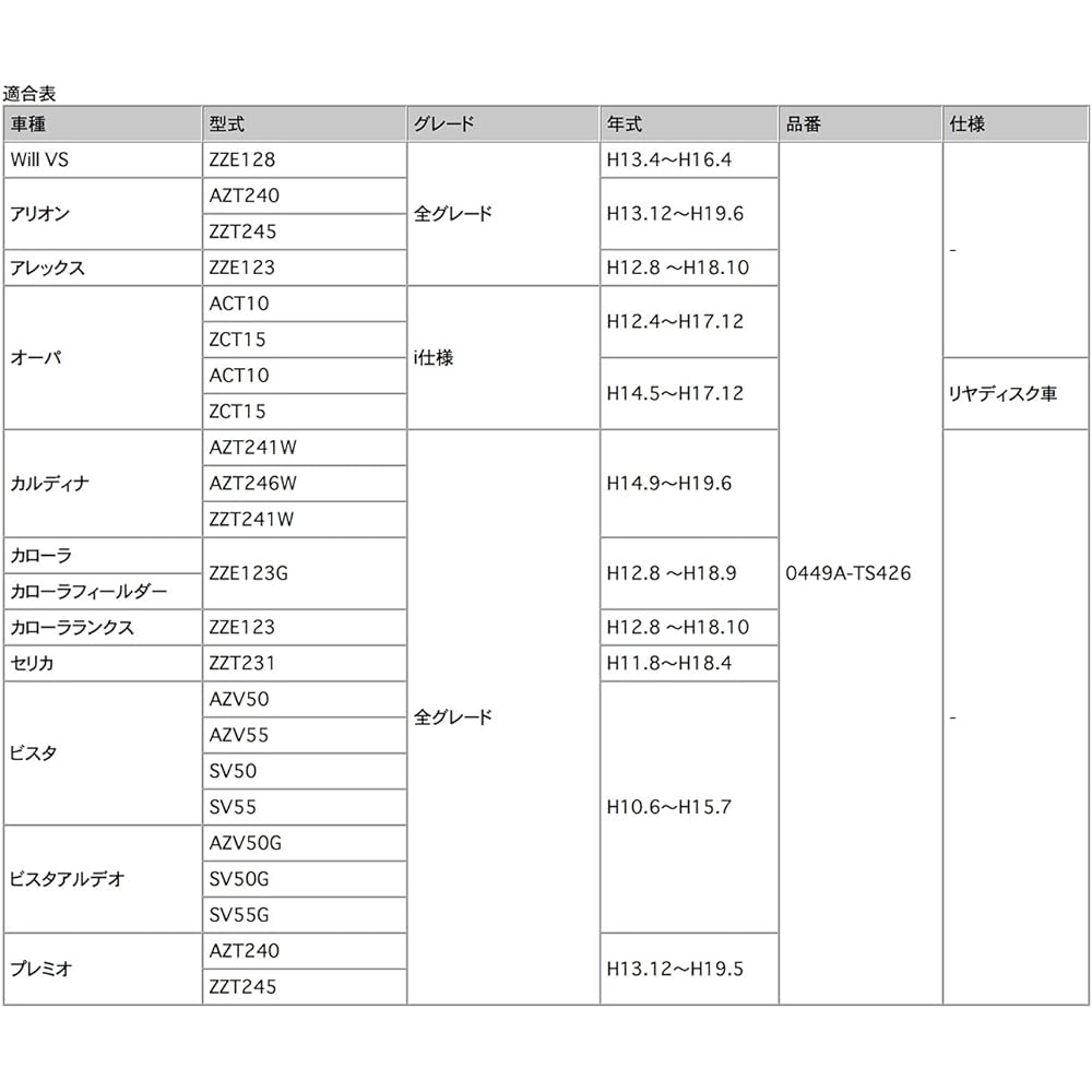 Tom's Brake Pad SPORTS/Sports Front