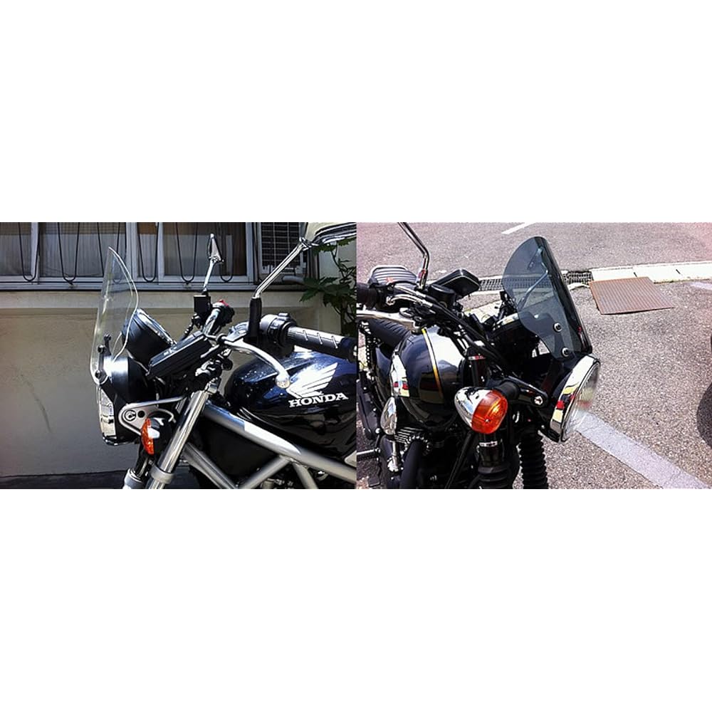 World Walk Medium Size Meter Visor for Motorcycles Smoke General Purpose ws-05ms Screen