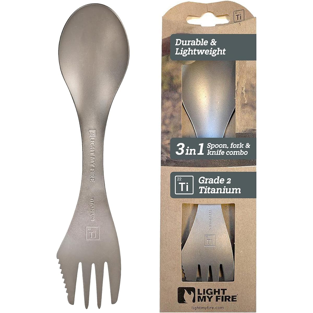LIGHT MY FIRE Spoke Titanium Eco Swedish Cutlery My Fork My Spoon Outdoor