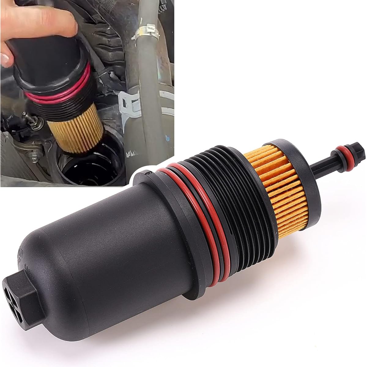 FT4Z-6A832-C Oil Filter Cap Cover 2017-2020 For Ford Fusion & 15-20 F150 2.7L V6