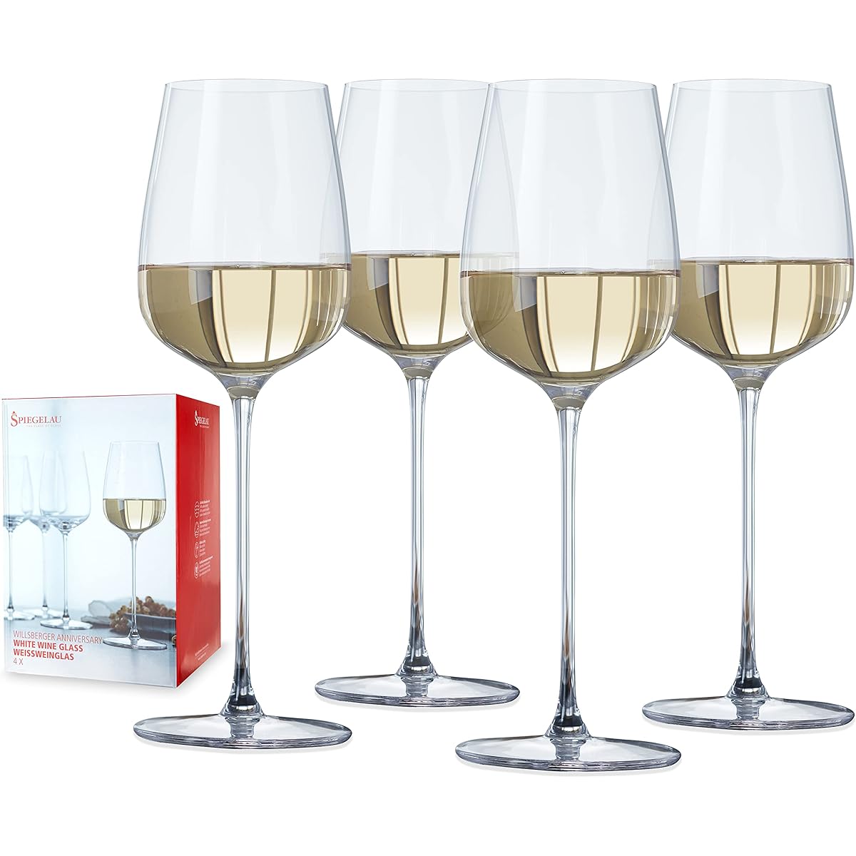 Spiegelau Wills Burger Anniversary White Wine Glass 365ml 1416182 4 pieces