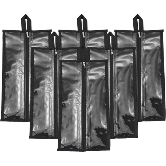 PATIKIL Waterproof Shoe Bag 3 Pieces Travel Storage Bag Portable Shoe Organizer with Zipper for Outdoor Travel Black Pink