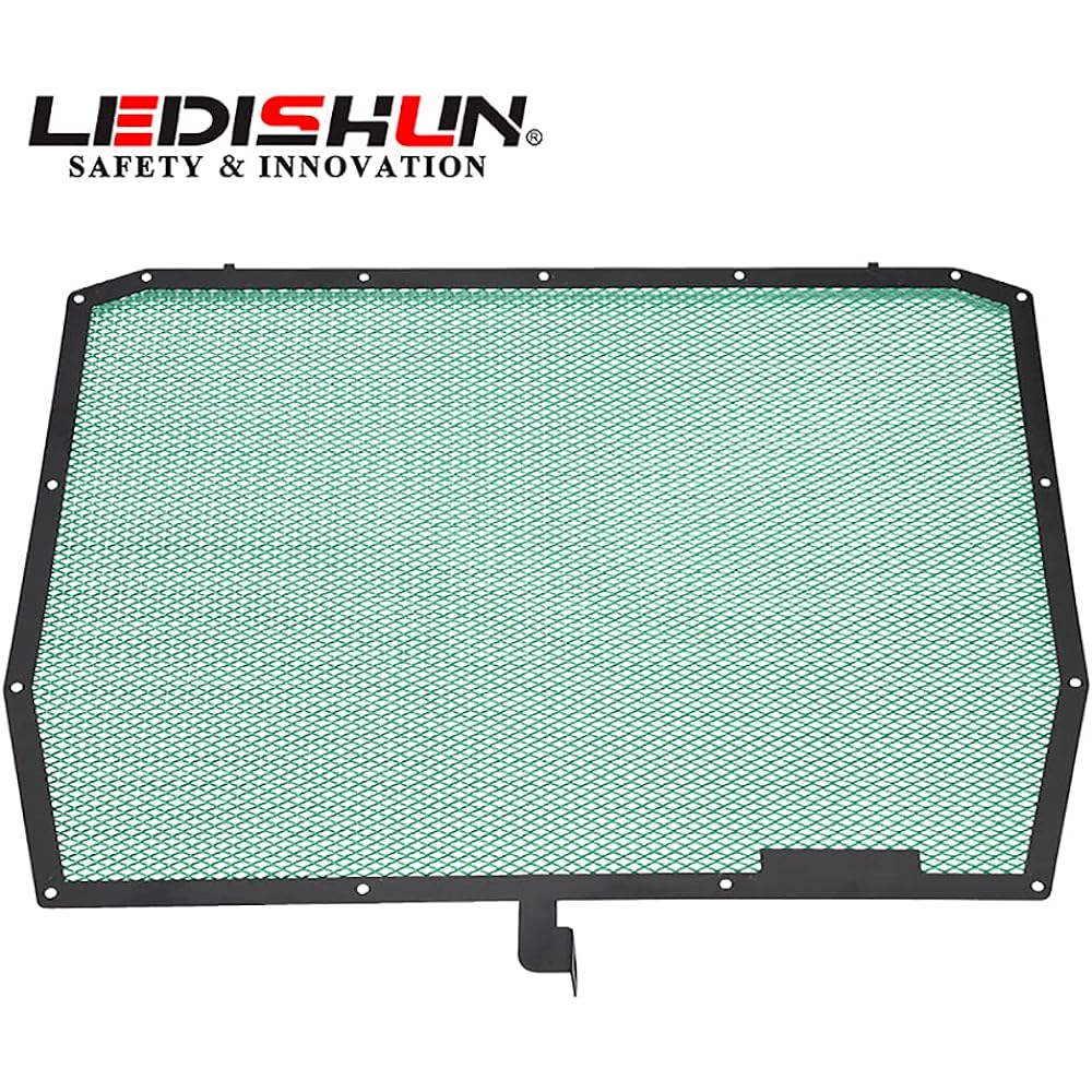 LEDISHUN KAWASAKI H2-SX H2R ZH2 Radiator Core Protector (GREEN)