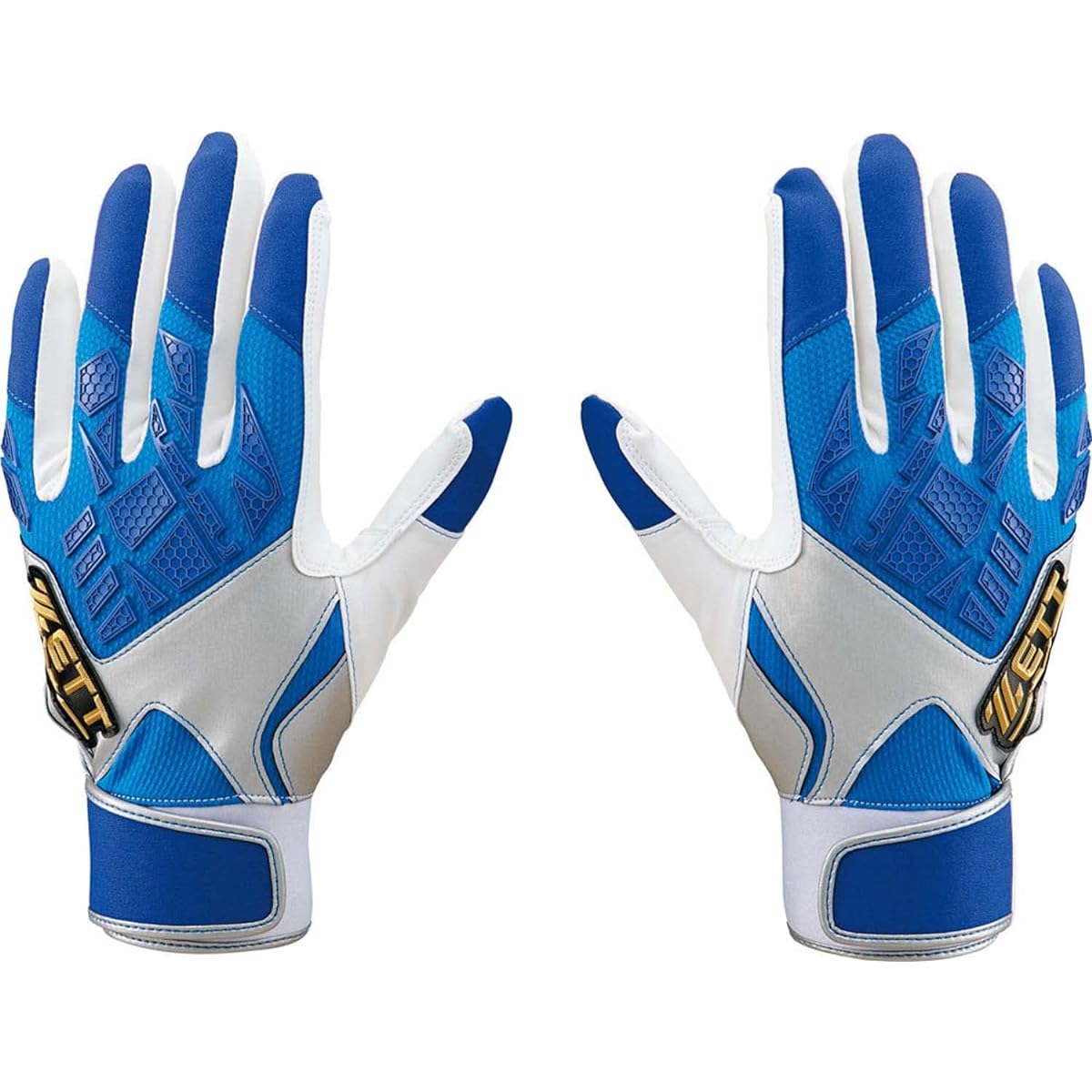 ZETT Baseball General Use Batting Gloves Neo Status for Both Hands 3D Feel Silicone Parts Grip BG798B