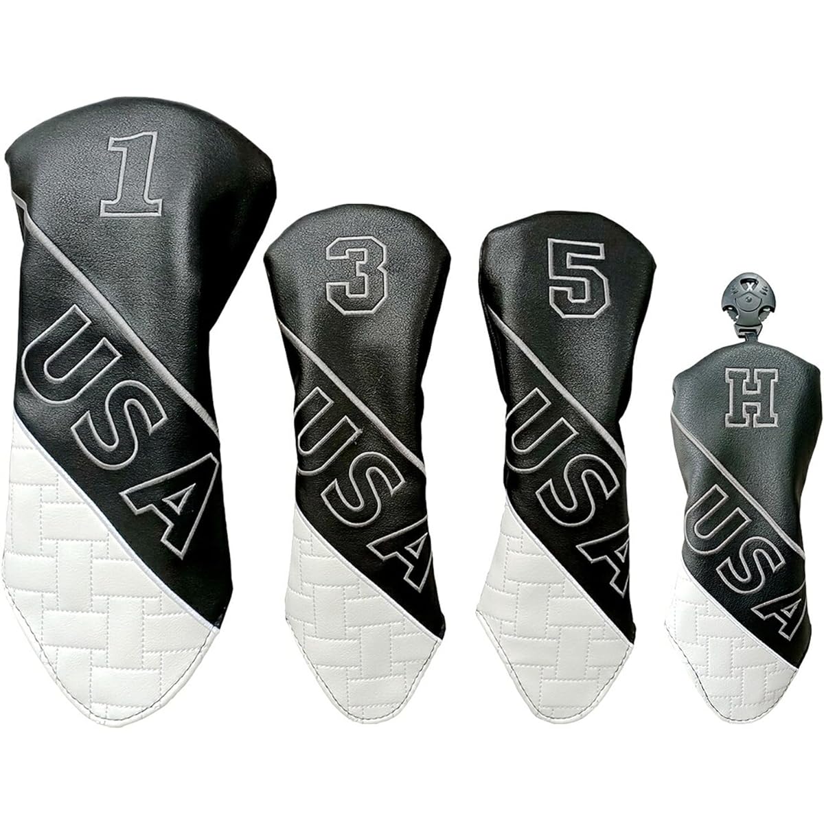 Golf Head Cover Driver Cover Wood Cover Utility Cover UT Cover No. 1 No. 3 No. 5 H USA