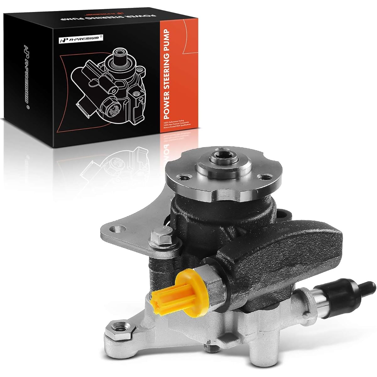 A-PREMIUM Power Steering Pump JAGUAR VANDEN PLAS 1998-2003 XJR 1998-2003 XK8 1997-2002 XKR 2000-2002 V8 4.0L Exchange # MJA8111BH/MJA8 JA8111 BFF