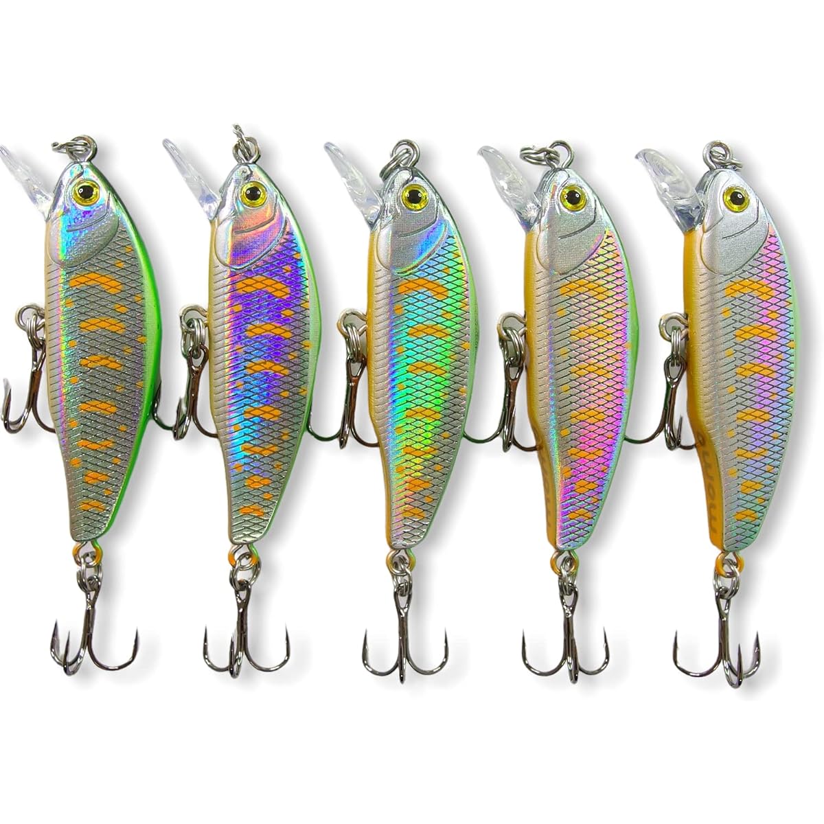 [Momo Lure] Momo Lure Mountain Stream Trout Lure Heavy Sinking Minnow D Flat 44mm 4.3g Model with built-in tungsten For contact insight (invitation) with Yamame trout. set package