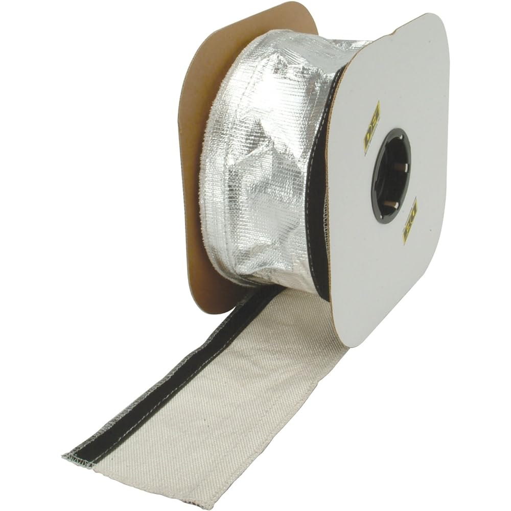 Design Engineering 010405 Aluminized Sleeving for Ultimate Hi-Temp Protection (with Hook and Loop Closure), Regular, 1/2" - 1-1/4" I.D. x 3ft