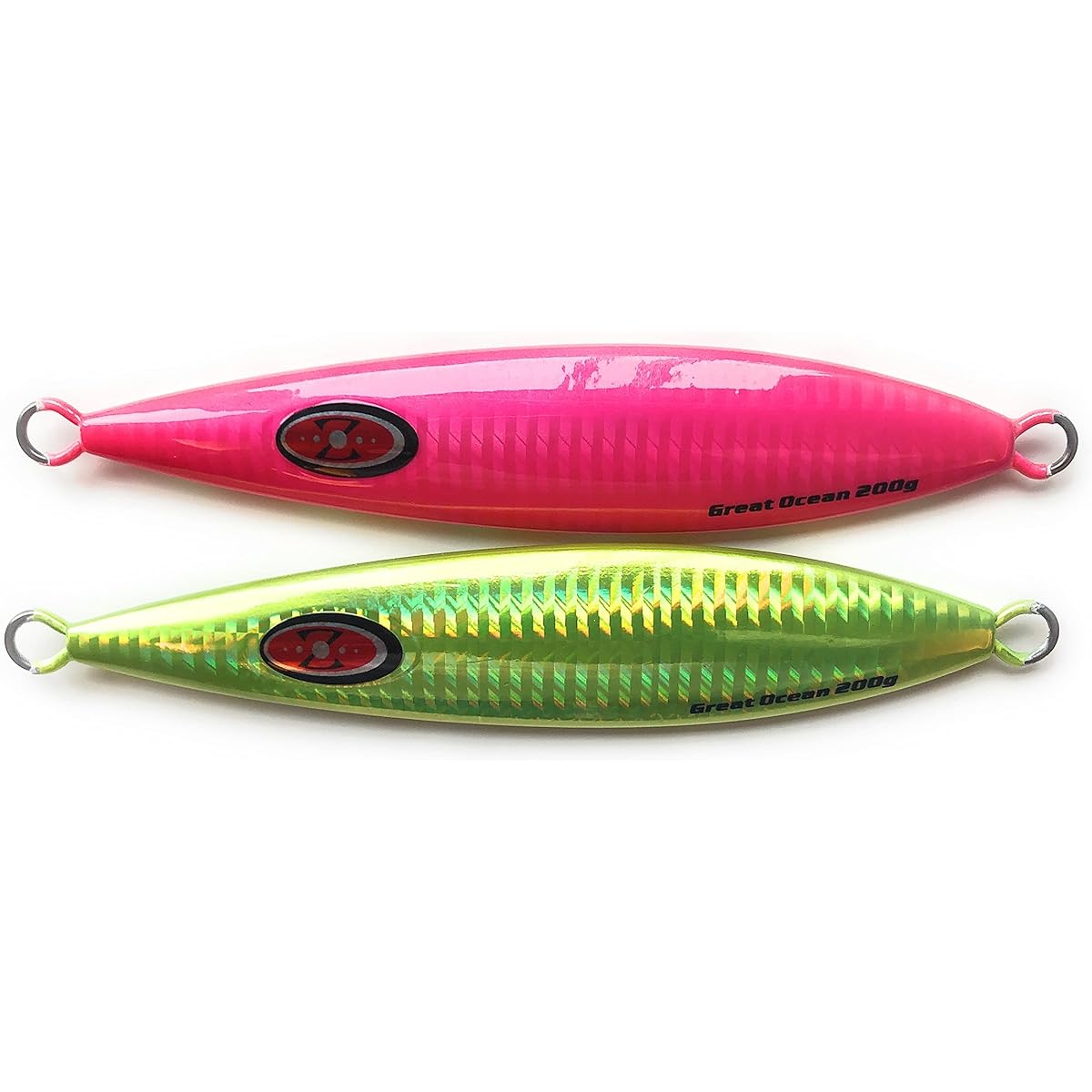 Great Ocean Slow Jig Set Pink & Yellow 200g (Set of 2) Metal Jig Set