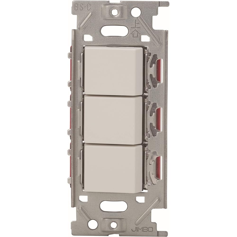 Jimbo Electric/NKW Switch Set 3-way Triple Pure White (PW) NKW03008