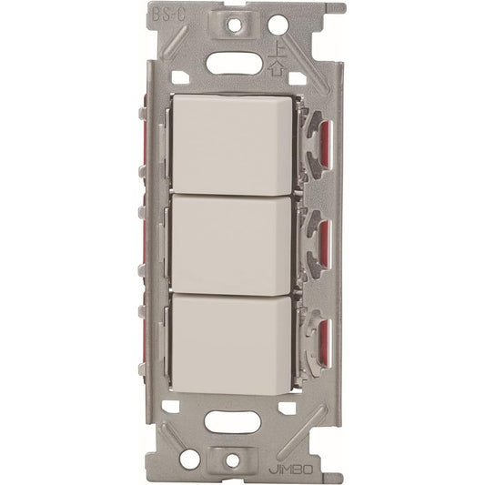 Jimbo Electric/NKW Switch Set 3-way Triple Pure White (PW) NKW03008
