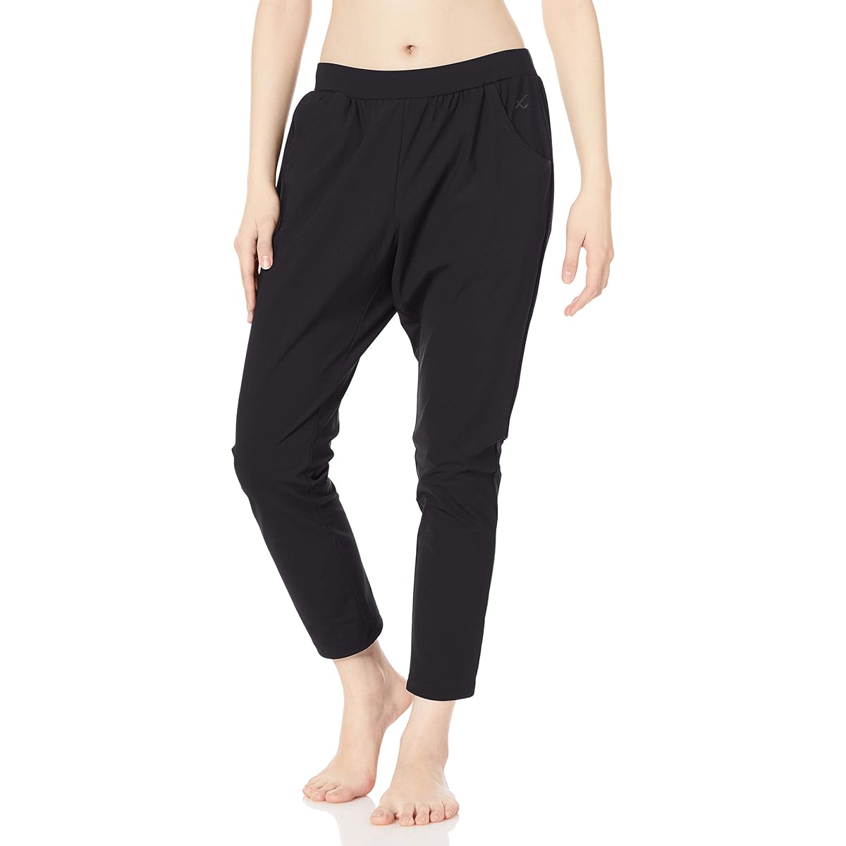 [CEDA Blue X/Wacoal] Outer Bottom Yoga Wear Long Pants (9/4 Length) UV Protection Stretch DGY519 Women's