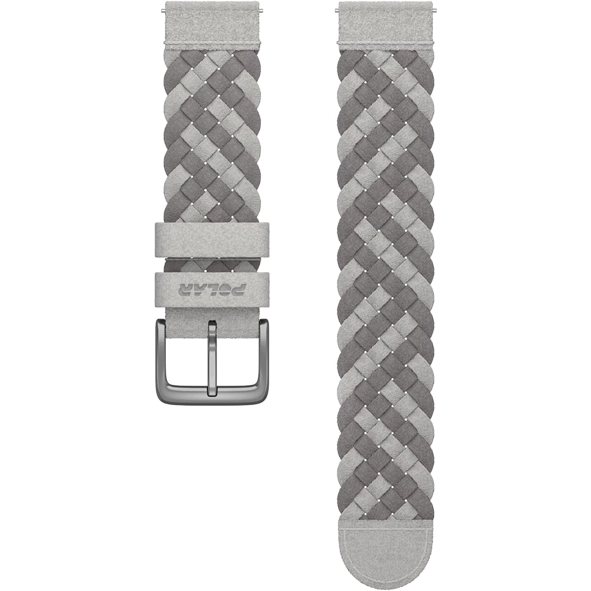 POLAR Suede style mesh wristband 20mm Gray M [Genuine Japanese product]