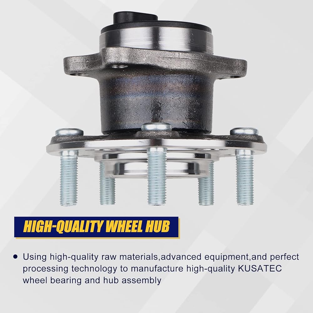 KUSATEC 512332 rear wheel bearing and two hub assembly 2 jeep compass patriot Chrysler 200 Seving dodia Benger caliber 5 rug ABS