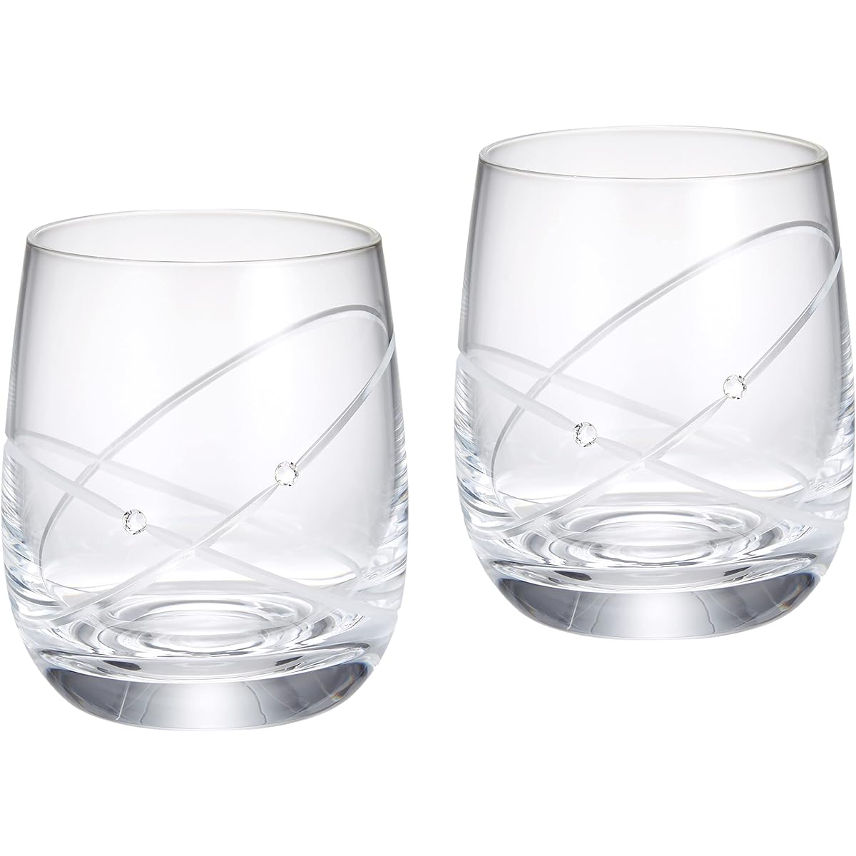 [Regular Imported Product] Wedgwood Promises with This Ring Pair Tumbler Glass Wedding Gift Present Pair Glass 58310700123