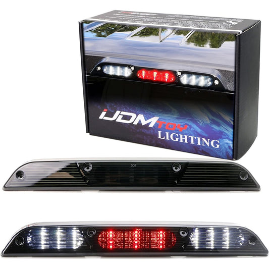 IJDMTOY Smok lens Full LED High mount Third brake/Stop Light Assembly Ford 2015-2020 F-150 2017--UP F-250 F-350 2019--UP RANGER, 2022-Maverick