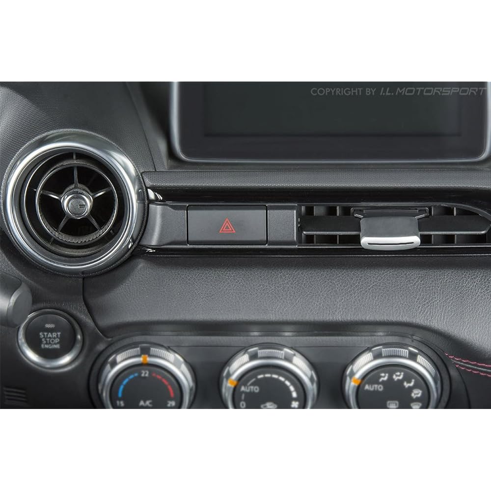 I.L.MOTORSPORT Air Conditioner Knob Roadster ND5/ERC Silver/Black ND0-301450ES