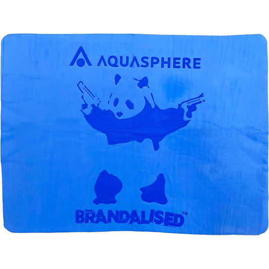 Aqua Sphere Banksy Dry Towel AS*BRANDALISED DRY TOWEL BANKSY'S GRAFFITI Panda Guns BLUE 43cm*32cm 231111