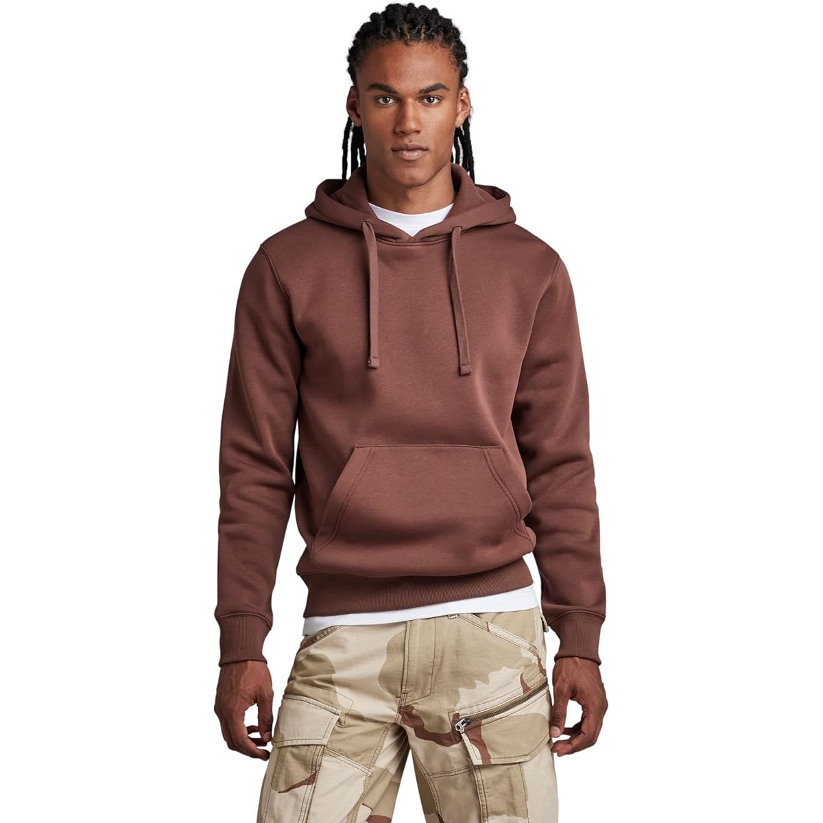 [G-Star Raw] Hoodie Hoodie Sweatshirt Men's Regular Fit RAW Embro Hooded Sweater